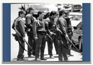 Vintage photo of SSD/SWAT officers