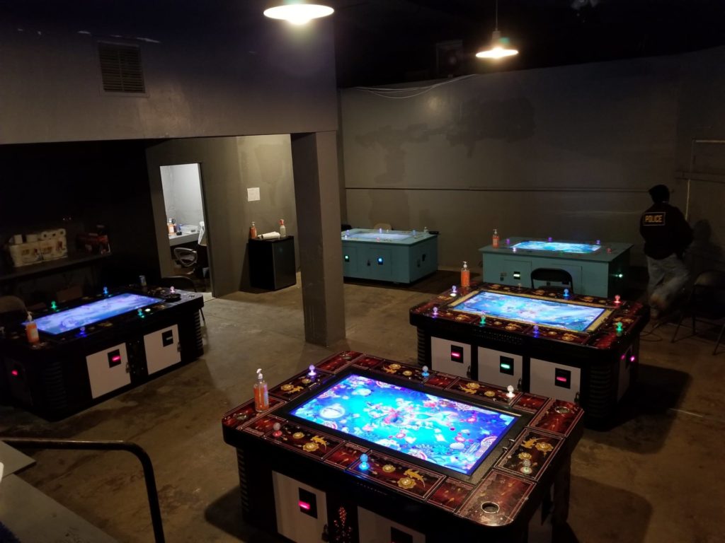 Illegal video games in game room