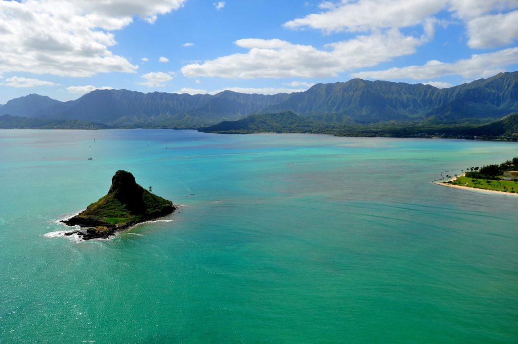 Aerial picture of Chinaman's Hat