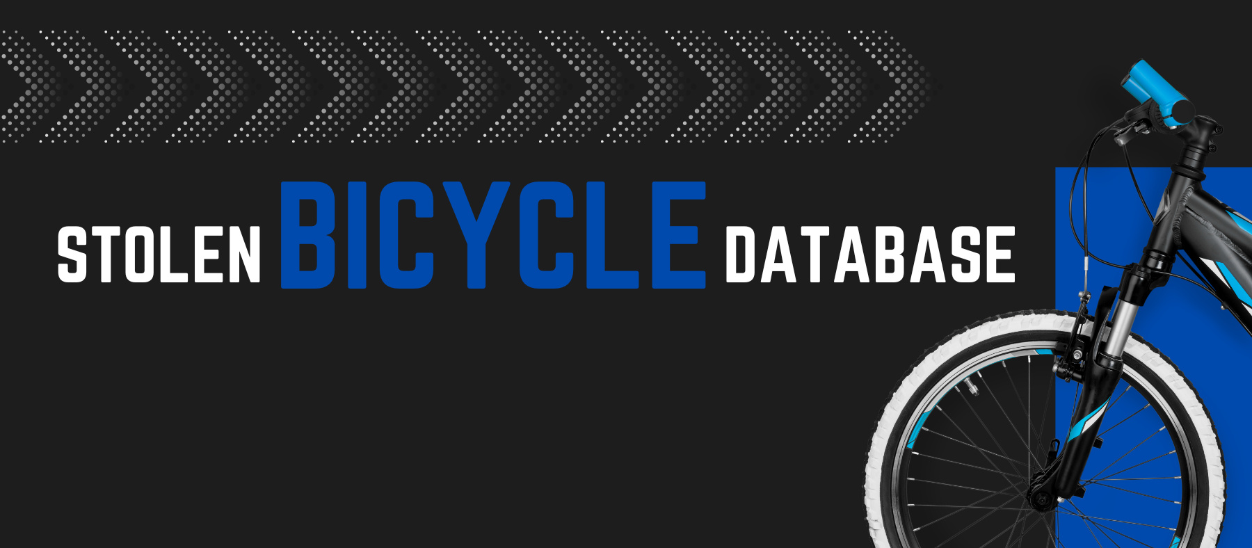Graphic to highlight HPD's Stolen Bicycle Database