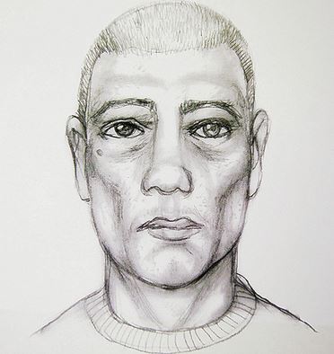 sketch drawing of a homicide suspect
