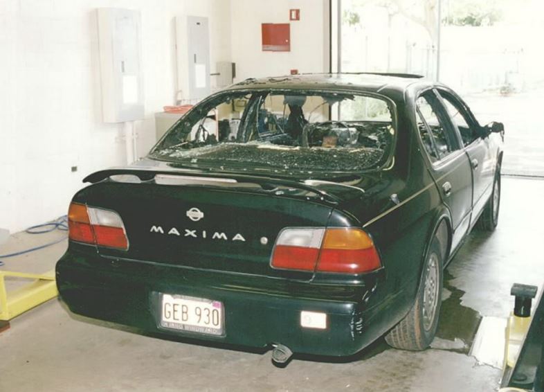 stolen Nissan Maxima used in a homicide
