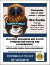 flyer coffee with a cop
