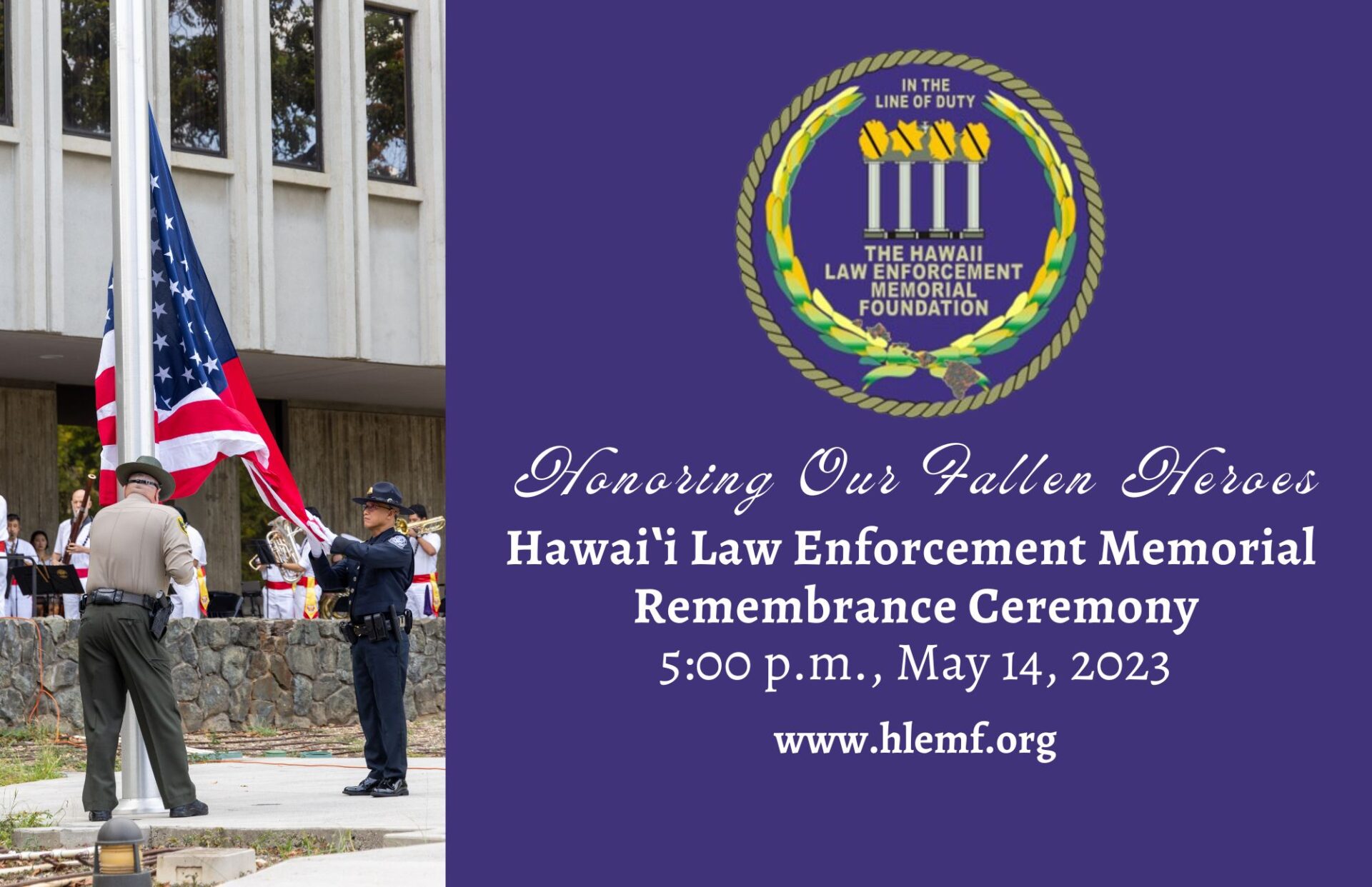 flyr Hawaii law enforcement memorial remembrance ceremony
