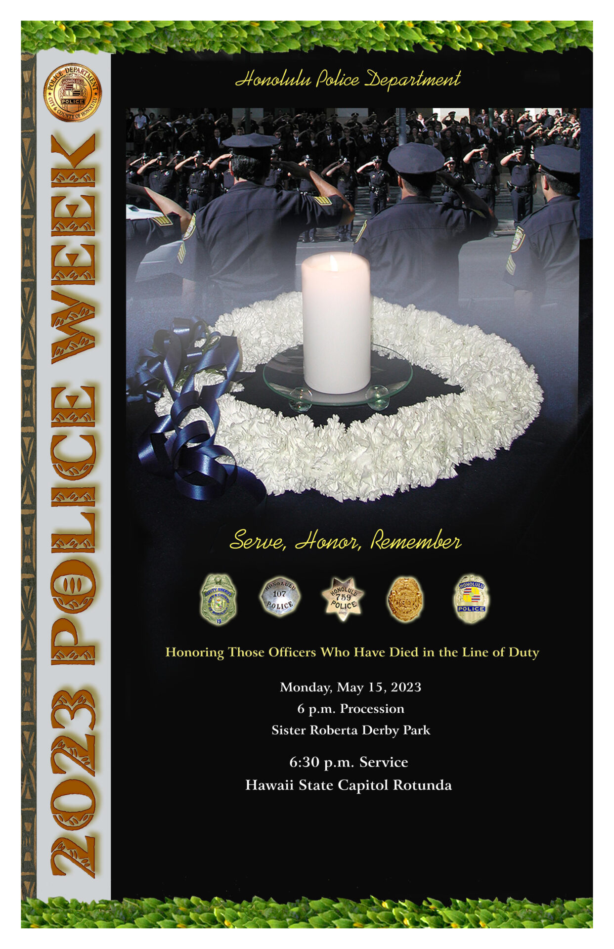 2023 police week memorial poster