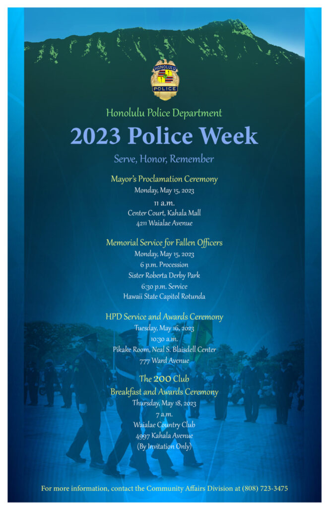 2023 police week poster