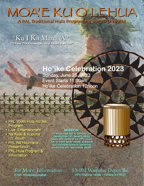 flyer Ho`ike celebration 2023 june 25, 2023