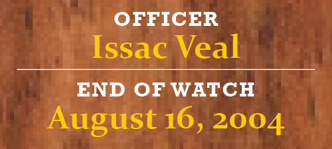 August Roll of Honor Officer Issac Veal