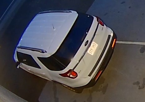 SUSPECT VEHICLE #1 – white Ford Explorer, Outstanding stolen, Hawaii license plate TTY957