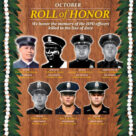 Roll of Honor graphic featuring the images of seven fallen officers