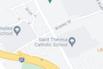 Google Map picture of North School Street and Alaneo Street