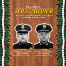 Decemebr's Roll of Honor which honors Honolulu Police Department officer who were killed in the line of duty