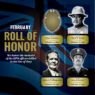 Graphic to honor the memory of the HPD officers killed in the line of duty in the month of February