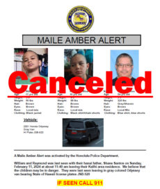 Maile Amber Alert released on February 13, 2024