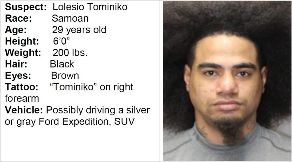 CrimeStoppers and the Honolulu Police Department are seeking the public’s assistance in locating Lolesio Tominiko, who is wanted for two $11,000 Bench Warrants for Failure to Appear. He is considered armed and dangerous.