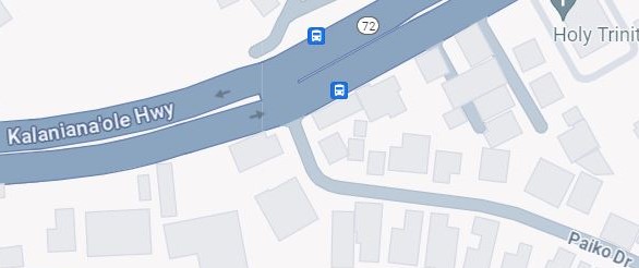 Google Map photo of Kalanianaole Highway and Paiko Drive