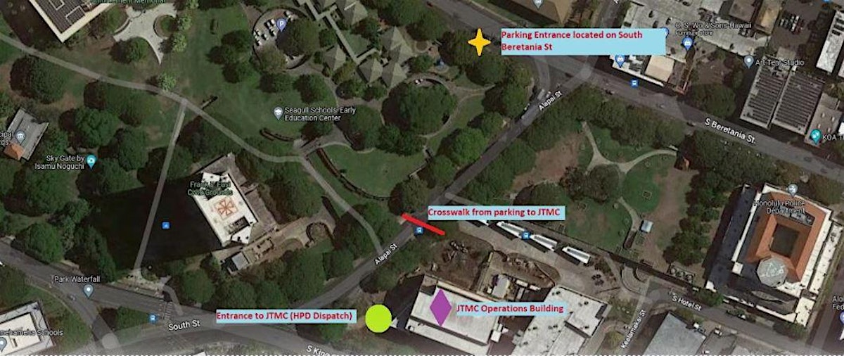 Police Communications Officer Information Session map
