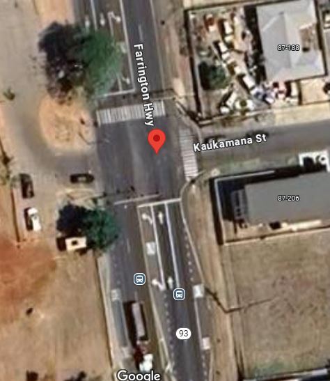 Google map image of Farrington Hwy and Kaukamana St