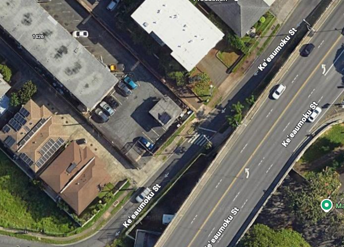 Google Map Image of Keeaumoku Street