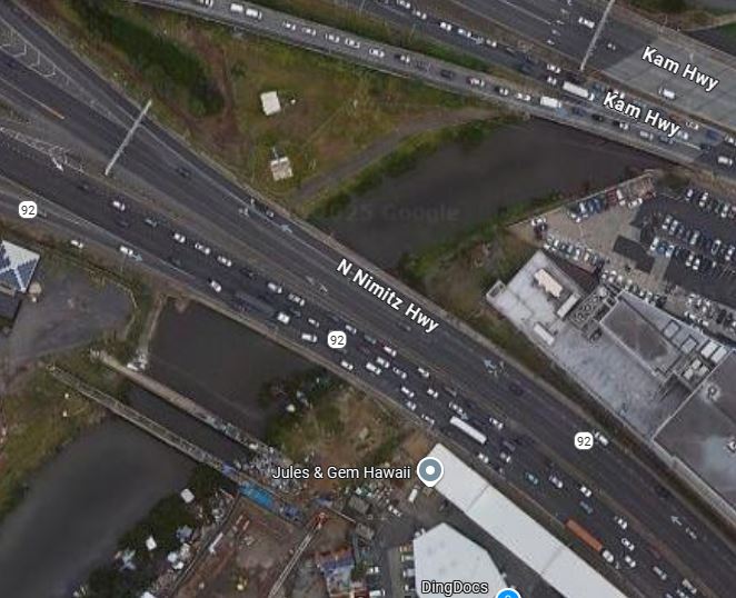 Google map image of Nimitz Hwy