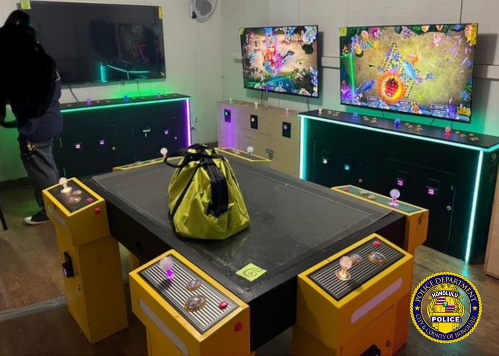 Nānākuli Gambling Bust: 16 Machines and Cash Seized, One Arrested