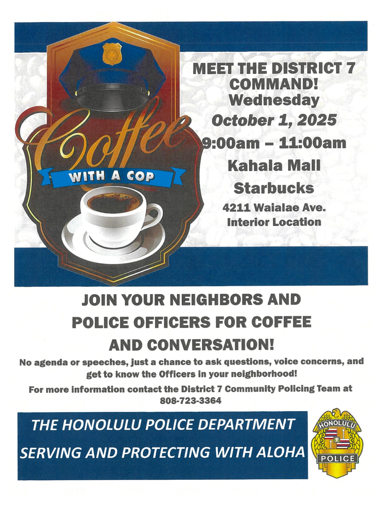 District 7 Coffee with a Cop & Meet the Command