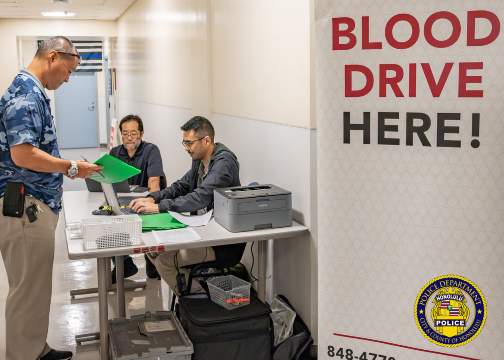 Rolling Up Sleeves: HPD Hosts Blood Drive