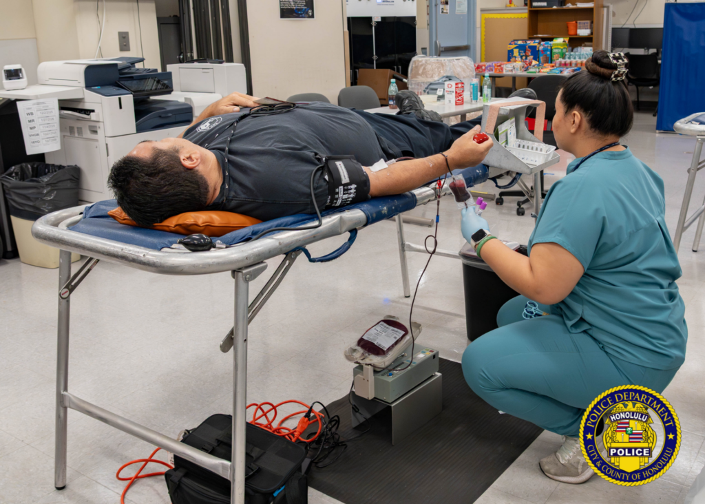 Rolling Up Sleeves: HPD Hosts Blood Drive
