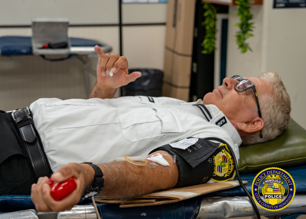 Rolling Up Sleeves: HPD Hosts Blood Drive