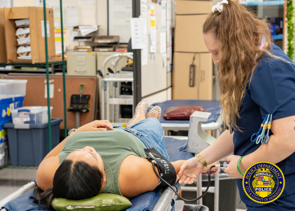 Rolling Up Sleeves: HPD Hosts Blood Drive