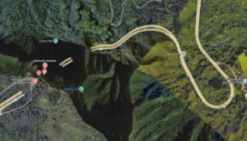 Google Maps Image of Pali Highway, near the Nuu'anu Pali Tunnels.
