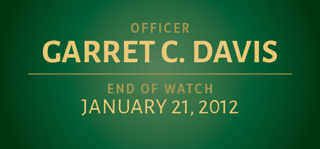January Roll of Honor: Officer Garret C. Davis