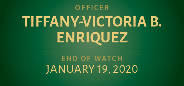 January Roll of Honor: Officer Tiffany-Victoria B. Enriquez