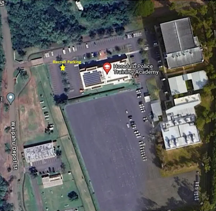 Information Session Map of the Honolulu Police Training Academy