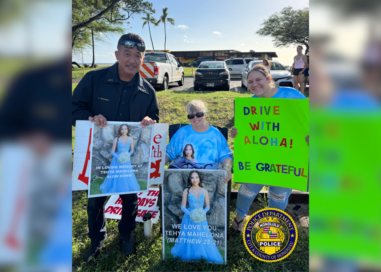 District 8 Officers Join Community for Traffic Safety Awareness at Kalanianaʻole Beach Park