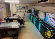 A room filled with illegal gambling type games