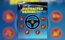 Graphic designed for the Honolulu Police Department to show support for Distracted Driving Awareness Month April 2026