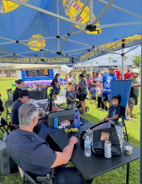 D2 OFFICERS PARTICIPATED IN AN EASTER EVENT PROVIDING FREE KEIKI ID
