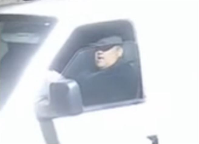 Unknown male suspect wearing a baseball cap as shown on surveillance camera