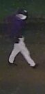 Unknown male suspect as shown on surveillance video