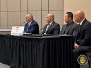 From left to right: Interim Deputy Chief Rade Vanic, Lt. Daniel Chu, Det. Glenn Wada and Det. Sheldon Tateno