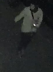 Unknown male wearing a ski mask as shown on surveillance camera.