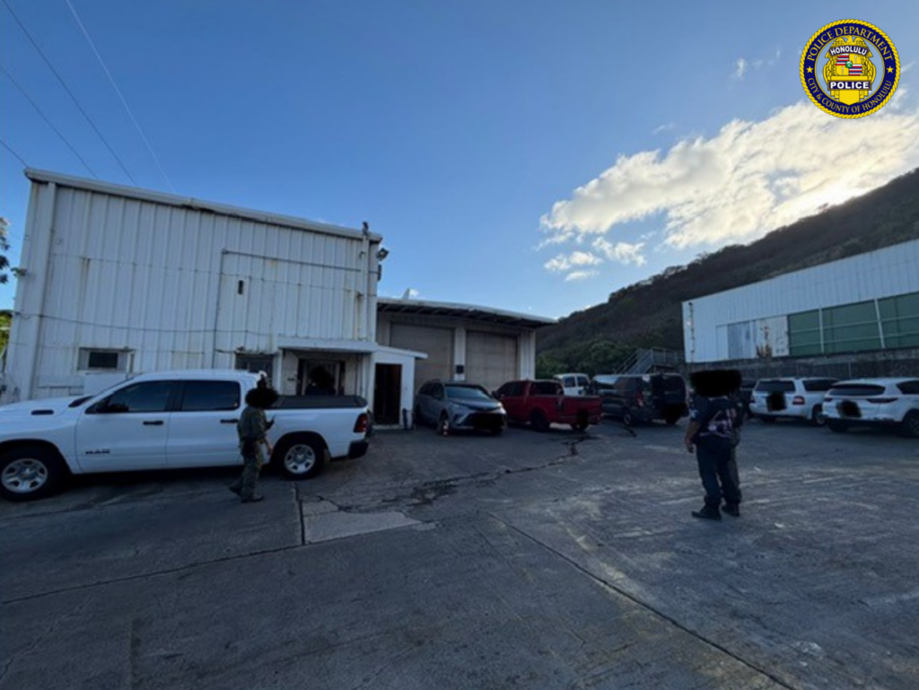 Photo of illegal gambling rooms on Iwaena Street