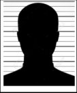 Graphic outline of an unknown individual