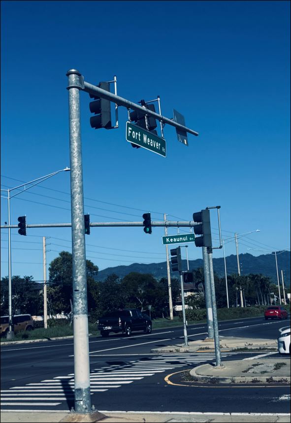 Intersection of Fort Weaver Road and Keaunui Drive